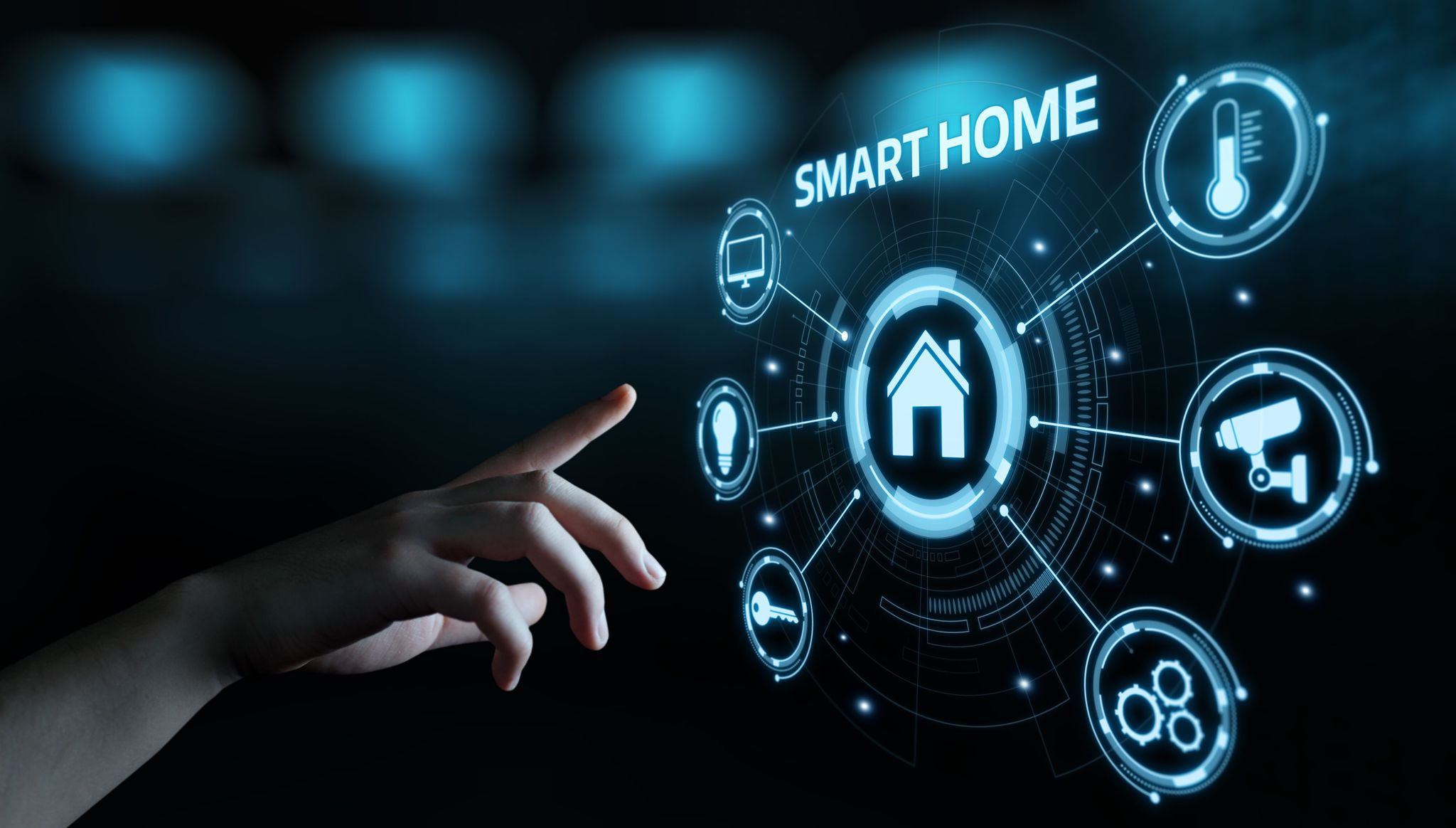Smart home automation controls and connected devices